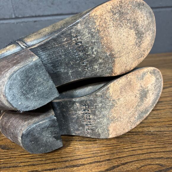 Corral Distressed Leather Ankle Boots – Women’s 9 Western Heel Booties - Picture 5 of 10